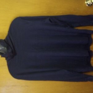 Hasting & Smith Petite Medium Black Neutral Warm Turtleneck. Cotton & Polyester